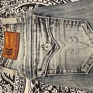 Rock revival jeans men's size 30. Practically brand new!